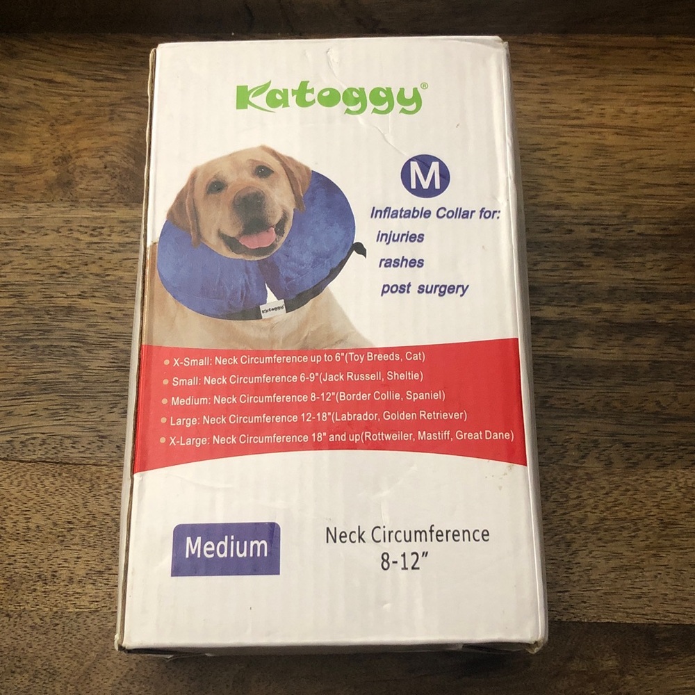 Inflatable Dog Recovery Collar - Blue
